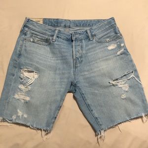 Abercrombie Ripped Jean Shorts